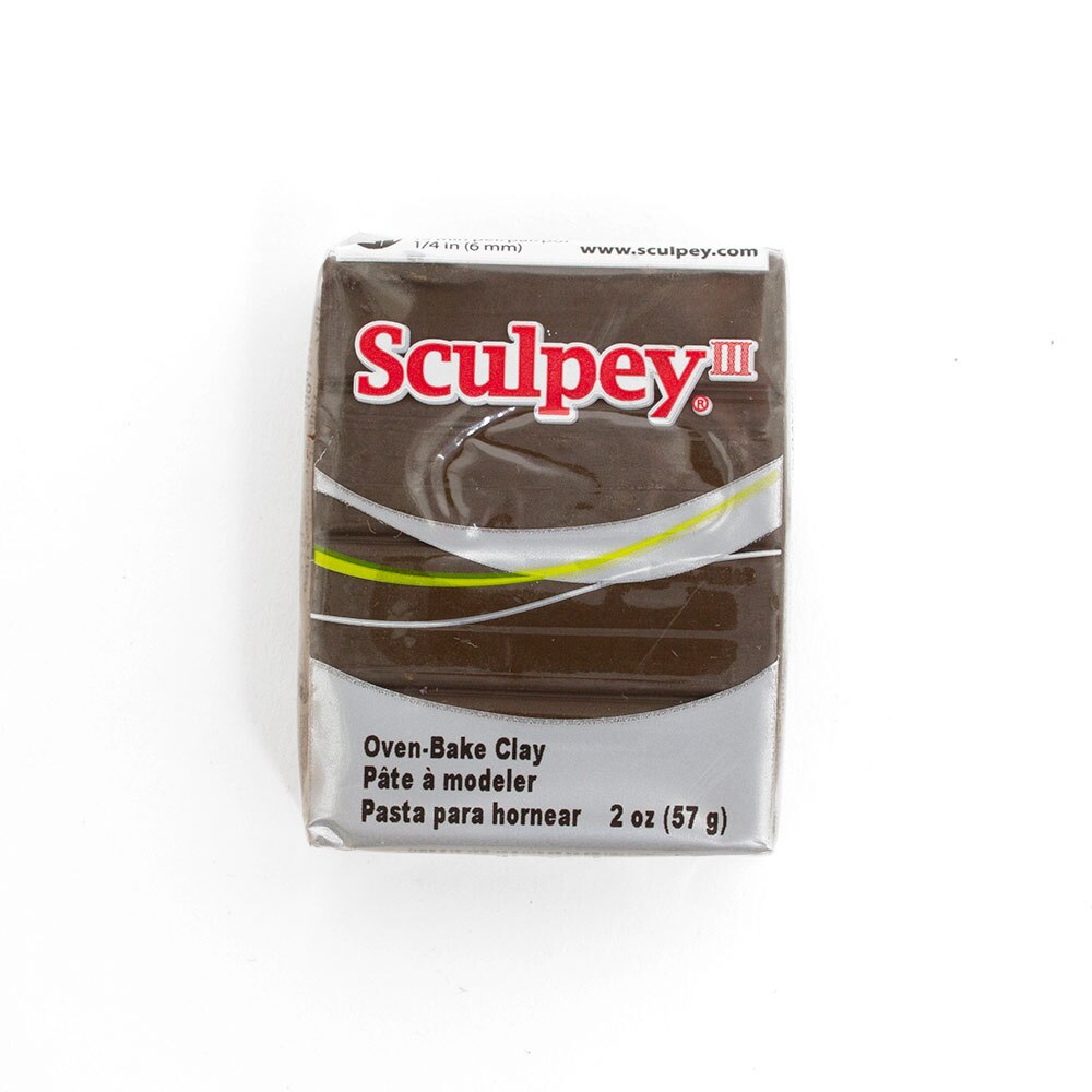 Polyform, Sculpey III, Oven Bake, Clay, 2oz, Suede Brown